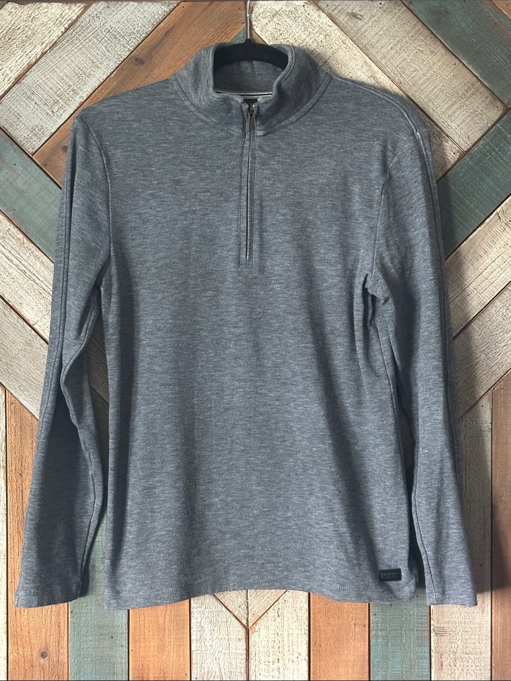 Men's Grey Half-Zip Performance Sweater